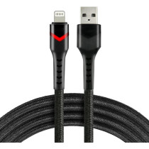 Kabel usb-a / lightning apple iphone led rgb everactive cbb-1ibr 100cm 2,4a
