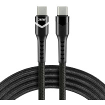 Kabel usb-c / usb-c led rgb everactive cbb-1pdrs 100cm 48v 5a 240w