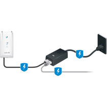 Power adapter ubiquiti poe 50v 1.2a gigabit (poe-50-60w)