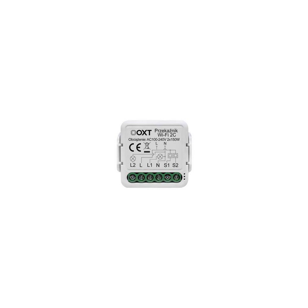 Moduł oxt mini przekaźnik 2 obwody wifi tuya t222