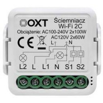 Moduł oxt mini ściemniacz 2 obwody wifi tuya t226