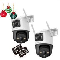Zestaw 2 kamer ip imou cruiser dual 10mp (5mp + 5mp) z kartami pamięci 32gb