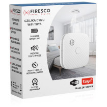Czujnik dymu firesco zr153sw cb z wifi aplikacja tuya