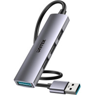Unitek kompaktowy hub usb-a 4 w 1