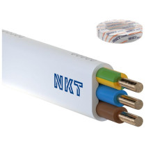 Przewód elektryczny drut płaski ydyp 450/750v 4x1,5mm2 nkt 100m