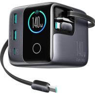 Ładowarka biurkowa joyroom podix jr-trd01 gan 140 w 1x usb-c 2x usb-a + zwijane kable 2x usb-c