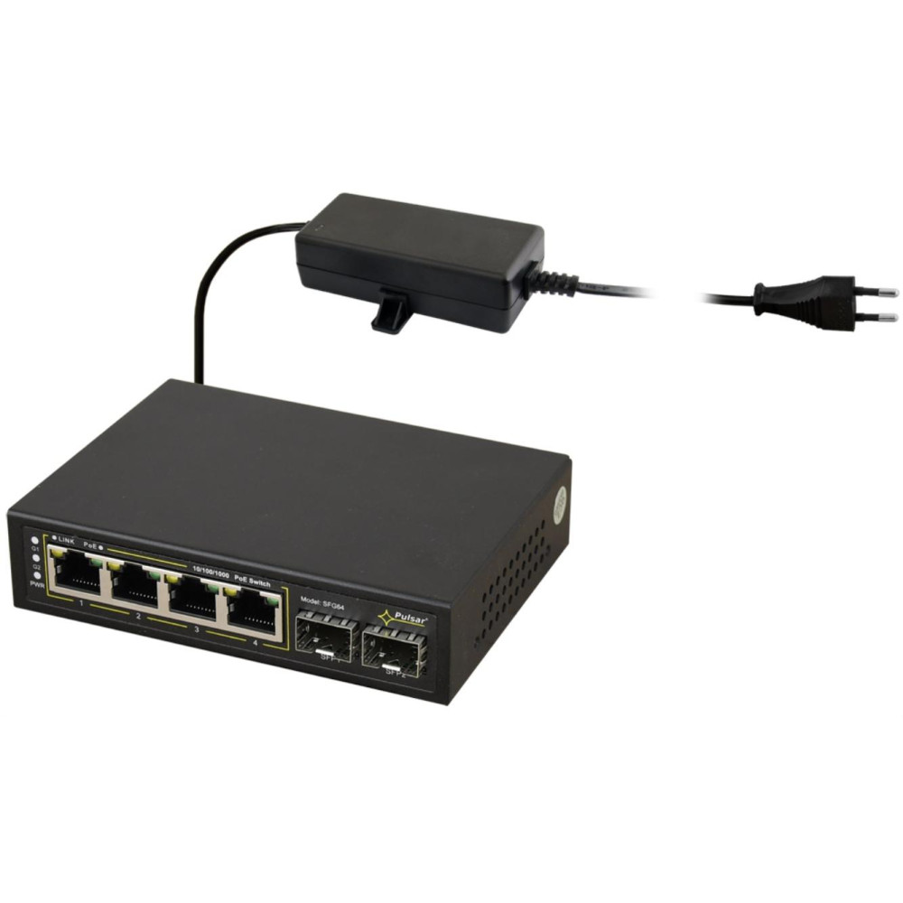Switch Poe 4+2Sfp Pulsar Sfg64