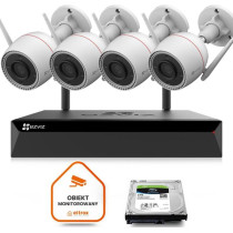 Zestaw do monitoringu wi-fi ezviz 4x h3c 2k+ 4mp