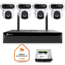 Zestaw do monitoringu wi-fi ezviz 4x h90 4mp+4mp