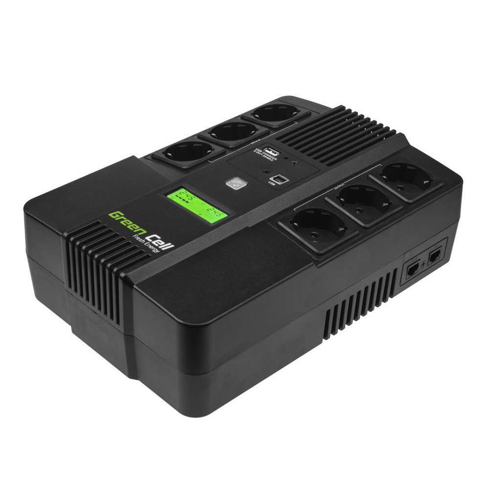 Ups Zasilacz Awaryjny Aio Green Cell 800Va 480W Aio Z Wyświetlaczem Lcd Ups07