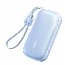 Powerbank baseus enerfill fc21 20000 mah 22,5 w usb-a usb-c niebieski z odłączanym kablem lightning