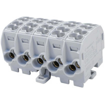 Blok rozdzielczy - odgałęźny al/cu 80150 simblock szary scb 25-5x 81500002