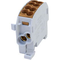 Blok rozdzielczy odgałęźny scb 25 al/cu 80110 simblock, brązowy 81501015