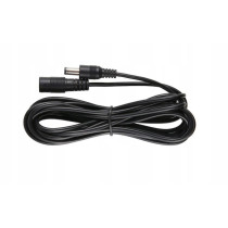 Przedłużacz dc 5.0m dwużyłowy 2x0.5mm2 w oplocie wtyk/gniazdo 2.1x5.5 mm