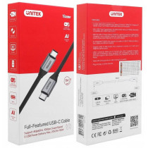 Kabel usb unitek usb-c na usb-c 10gbps 4k 60hz 20v/5a | przewód usb,