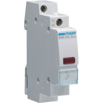 Lampka sygnalizacyjna, 230v ac, czerwony led hager svn122