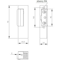 Zaczep elektra r3 bez blok. prawy  2191