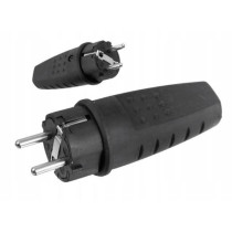 Wtyczka gumowa przenośna 250v, 16a, ip lux pawbol d.3158l