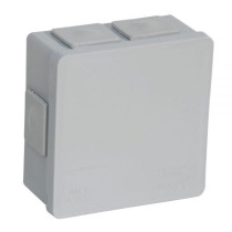 Puszka natynkowa pusta 6 wlotów viplast vp-02 klik szara ip55 86x86x40mm 002-03