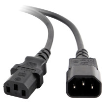 Przedłużacz kabla zasilającego vde iec 320 c13 / c14 5m lanberg