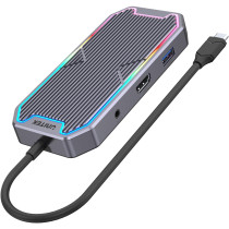 Unitek hub usb-c hdmi rj45 3,5mm audio 100w 10gbps d1029a
