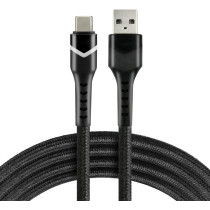 Kabel usb-a / usb-c rgb led everactive cbb-1cbr 100cm 3a