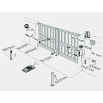 Zestaw bft virgo smart bt b20 kit do bram dwuskrzydłowych