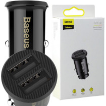 Ładowarka samochodowa baseus grain ccall-ml01 15.5w 3.1a 2x usb-a