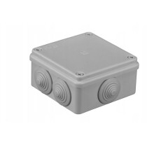 Puszka hermetyczna 100 x 100 x 50 dławik ip65 bezhalogenowa, szara pawbol s-box 106