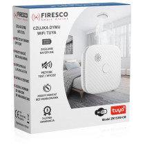 Czujnik dymu firesco zr153sw cb z wifi aplikacja tuya