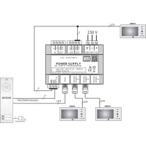 Aco ps45-15-pro-13 zasilacz video din 15v, 3a