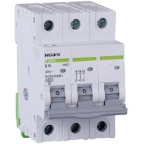 Wyłącznik nadprądowy 6 ka, c, 10a, 3p, ex9bn 3p c10 noark 100141