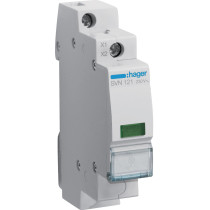 Lampka sygnalizacyjna, 230v ac, zielony led hager svn121