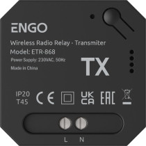 Engo controls etr-868 - przekaźnik bezprzewodowy engolink, sterowany radiowo, 868mhz, 230v
