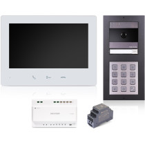 Wideodomofon hikvision ds-kis704ey-acw2/aluminium