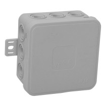 Puszka natynkowa pusta 12 wlotów viplast v5 klik szara ip54 75x75x41mm 035-03