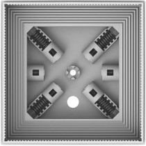 Lampa oświetleniowo-ostrzegawcza proxima słupkowa 12-230v (100x100, 120x120)