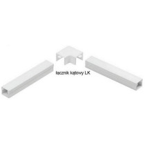 Osprzęt do listew elektroinstalacyjnych, łącznik kątowy biały lk 50x18 (1szt.)