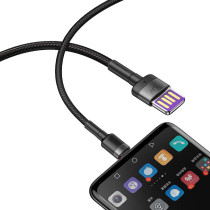 Kabel usb-a / usb-c baseus cafule catklf-pg1 100cm supercharge 40w 5a qc 3.0 w oplocie