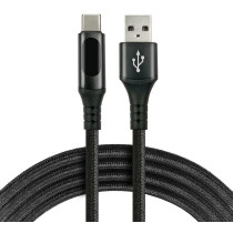 Kabel usb-a / usb-c lcd everactive cbb-1cbl 100cm 3a