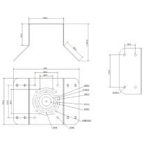 Uchwyt adapter narożny mt-p151