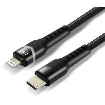 Kabel usb-c / lightning apple iphone led rgb everactive cbb-1cir 100cm pd 27w