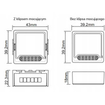 Moduł oxt z sensorem do silnika bramy garażu zigbee tuya t250g