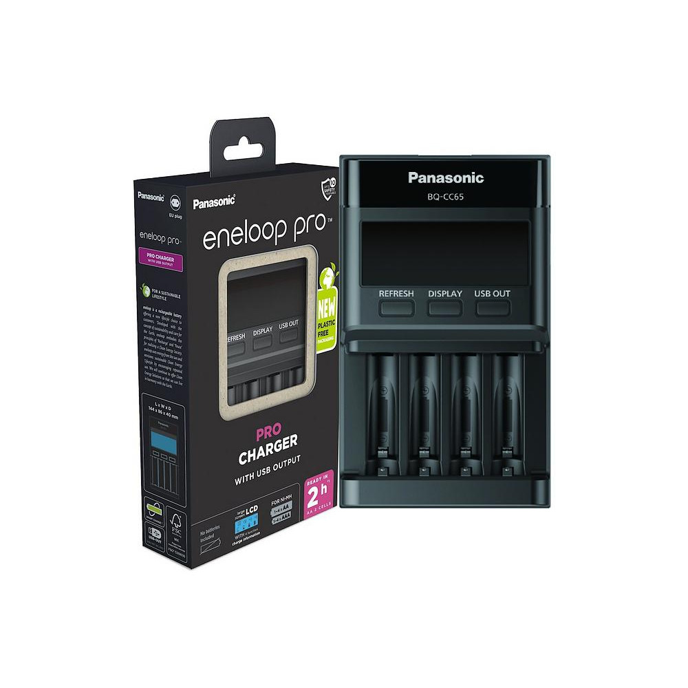 Ładowarka Do Akumulatorków Ni-Mh Panasonic Eneloop Bq-Cc65 Eko