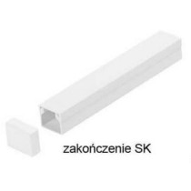 Osprzęt do listew elektroinstalacyjnych, zakończenie biały sk 40x40 (1szt.)