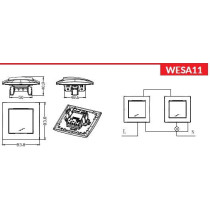 Łącznik schodowy vcx wesa lc 11 czarny