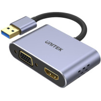 Unitek v1304a adapter usb na hdmi vga przejściówka