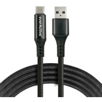 Kabel usb-a / usb-c lcd everactive cbb-2cbl 200cm 3a