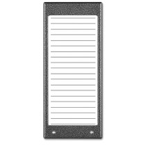 Aco cdn-17n st (w) podświetlany panel listy lokatorów (ok. 17 wpisów)