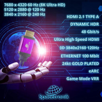 Kabel hdmi 2.1 8k spacetronik sh-spr015 1,5m